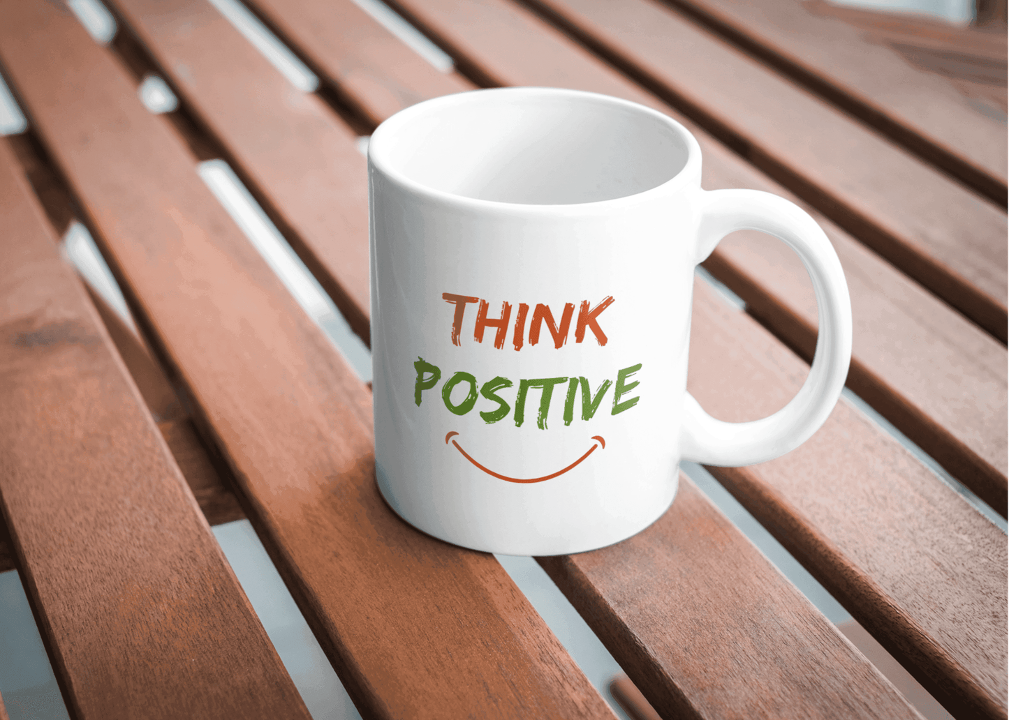 Think Positive – Motivational Ceramic Mug - livforia
