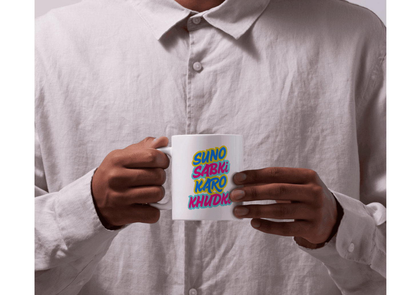 Suno Sabki Karo Khudki Mug – Hindi Motivational Quote Mug for Daily Inspiration - livforia