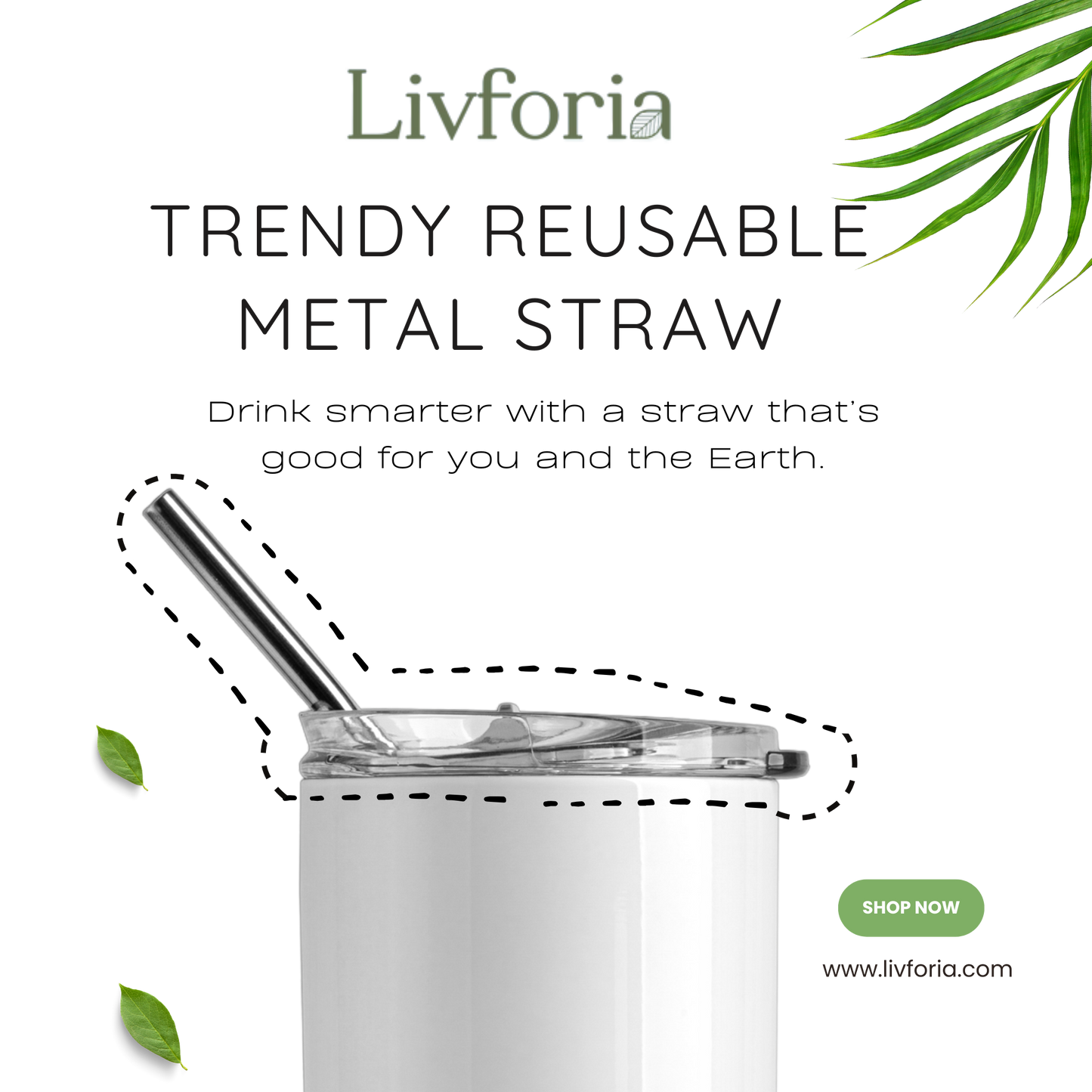 Blush Bloom Tumbler – Cold for 12 Hrs | Hot for 6 | Eco-Friendly | Leak-Proof | Reusable Metal Straw Included (Pack of 1)