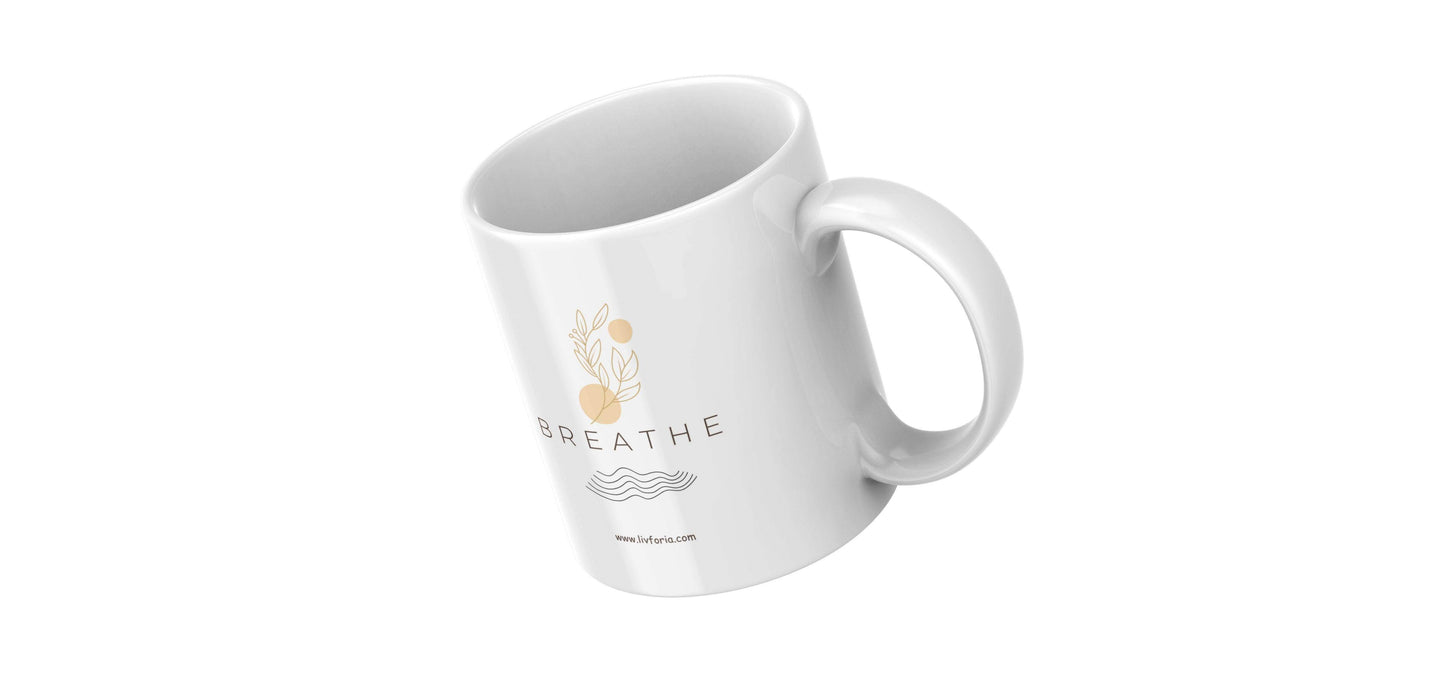 Breathe – Calm Vibes Ceramic Mug