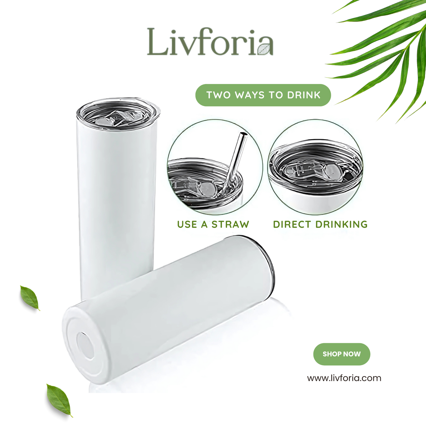 Blush Bloom Tumbler – Cold for 12 Hrs | Hot for 6 | Eco-Friendly | Leak-Proof | Reusable Metal Straw Included (Pack of 1)