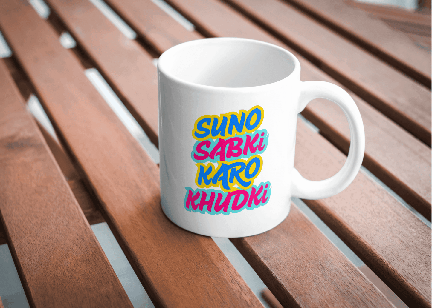 Suno Sabki Karo Khudki Mug – Hindi Motivational Quote Mug for Daily Inspiration - livforia