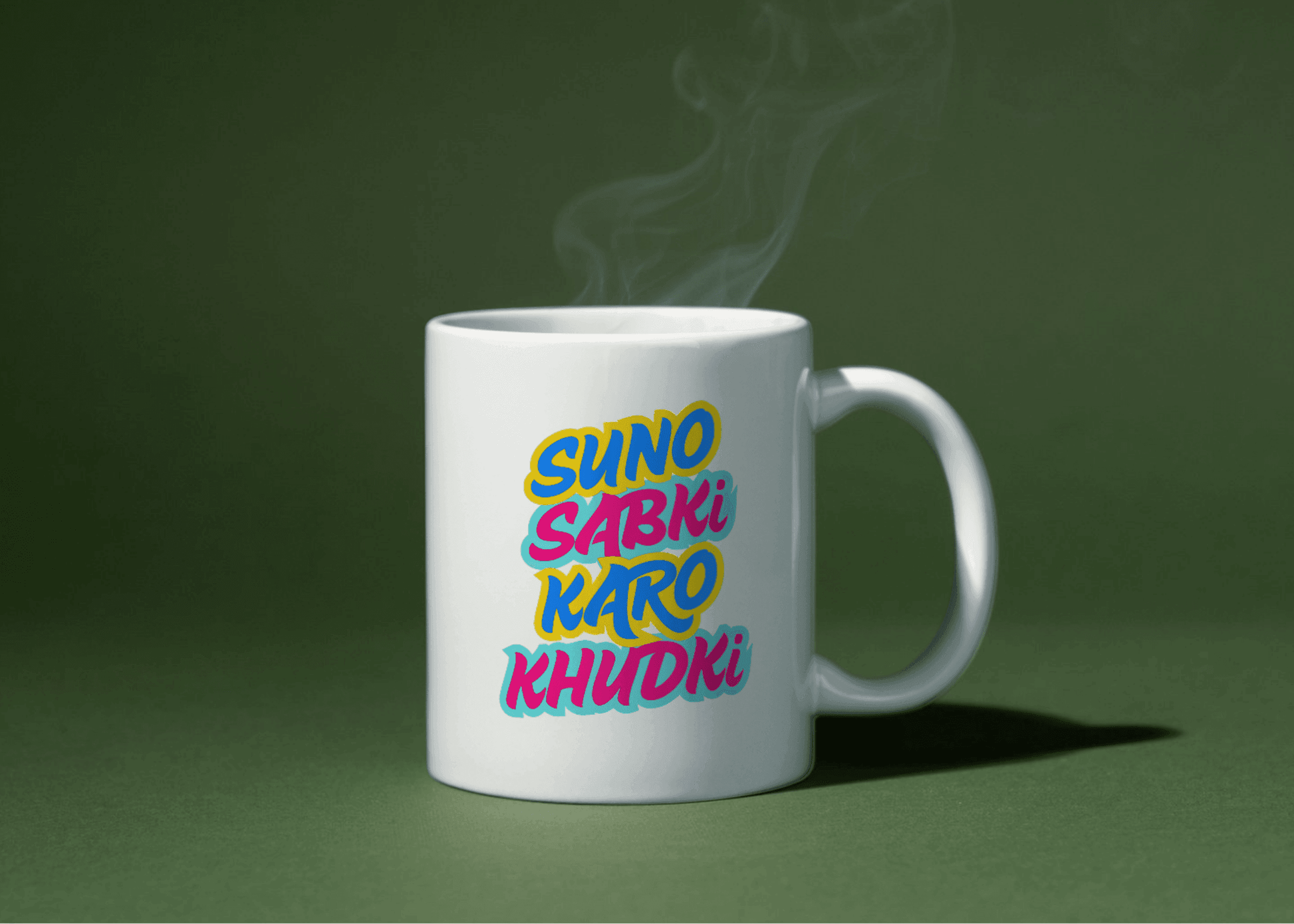 Suno Sabki Karo Khudki Mug – Hindi Motivational Quote Mug for Daily Inspiration - livforia