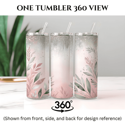 Blush Bloom Tumbler – Cold for 12 Hrs | Hot for 6 | Eco-Friendly | Leak-Proof livforia