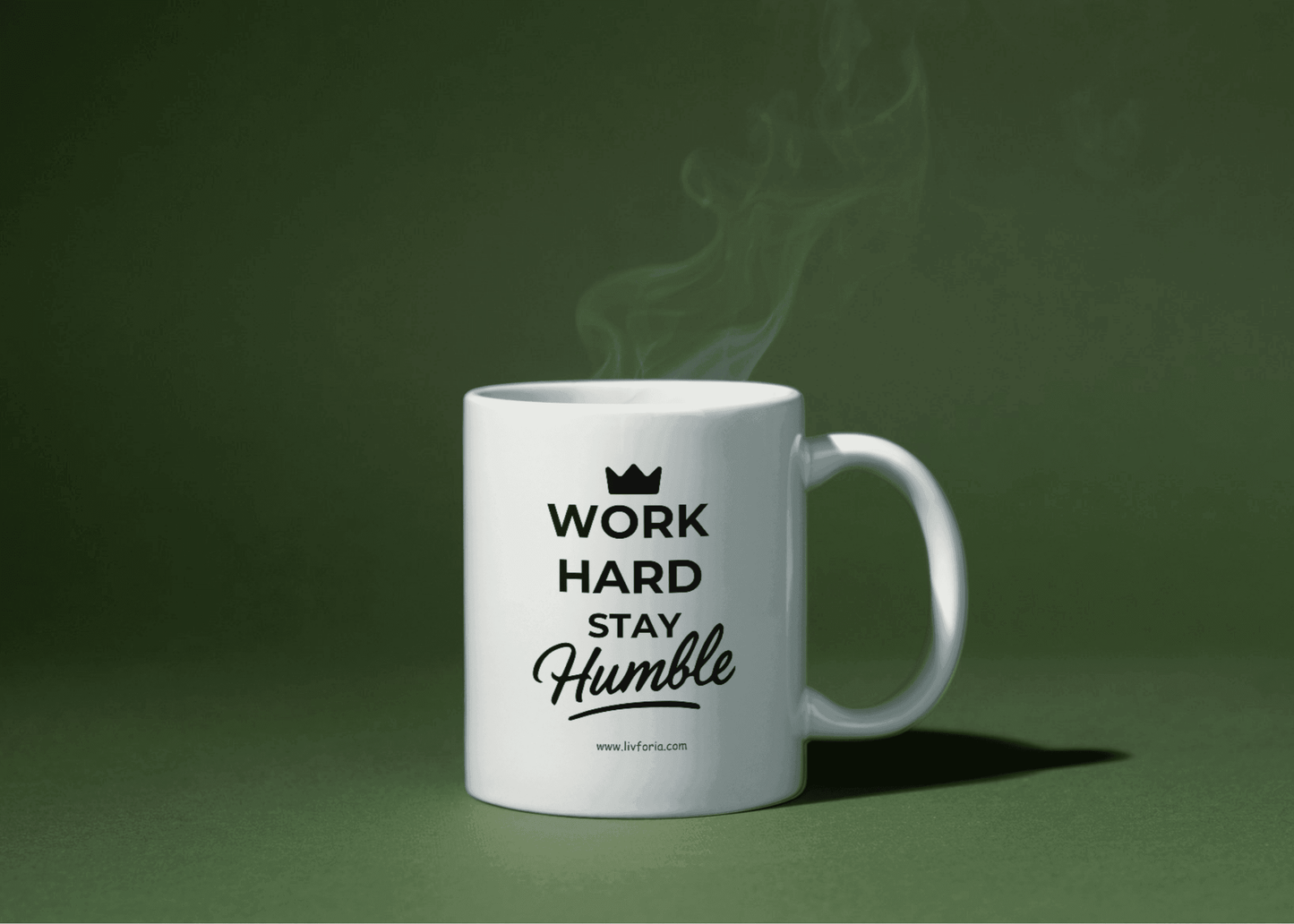 work hard stay humble- motivational & inspirational mug - livforia