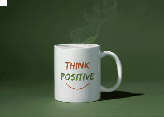 Think Positive – Motivational Ceramic Mug-livforia