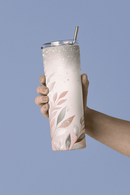 Blush Bloom Tumbler – Cold for 12 Hrs | Hot for 6 | Eco-Friendly | Leak-Proof livforia